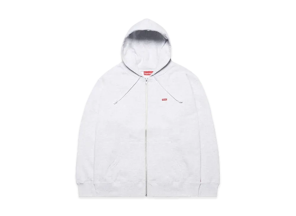 Supreme Small Box Zip Up Hooded Sweatshirt "Ash Grey"