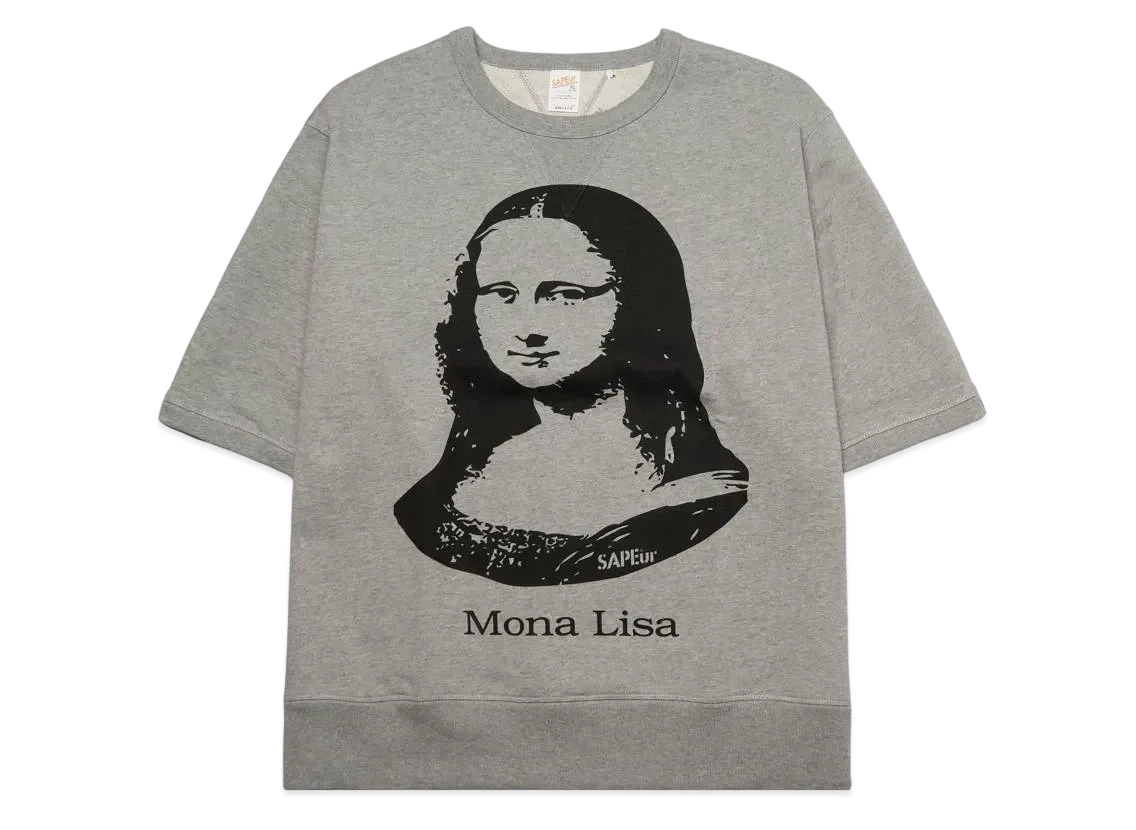 SAPEur S/S Sweat Mona Lisa "Vintage Gray"