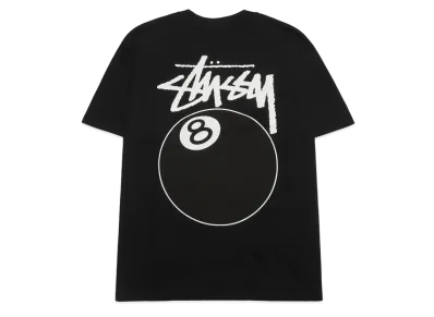 Stussy 8 BALL PIGMENT DYED TEE "Black"
