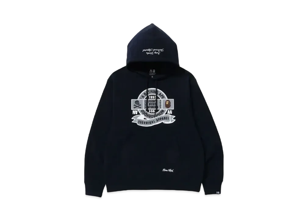 A BATHING APE x NEIGHBORHOOD Relaxed Fit Pullover Hoodie "Black"