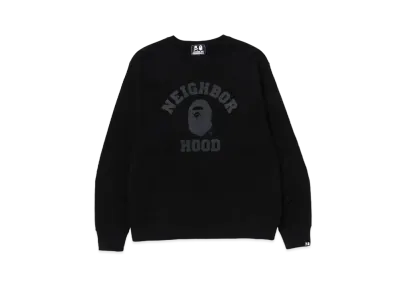 A BATHING APE x NEIGHBORHOOD Relaxed Fit Crewneck "Black"