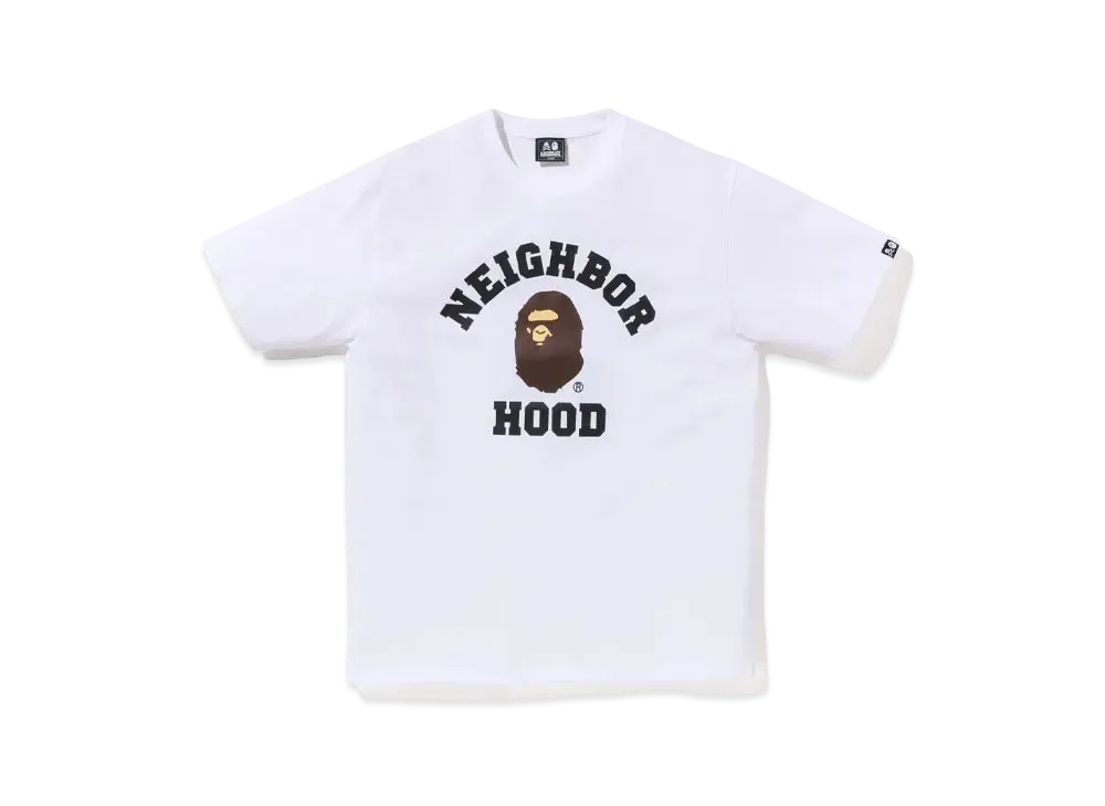 A BATHING APE x NEIGHBORHOOD Tee "White"