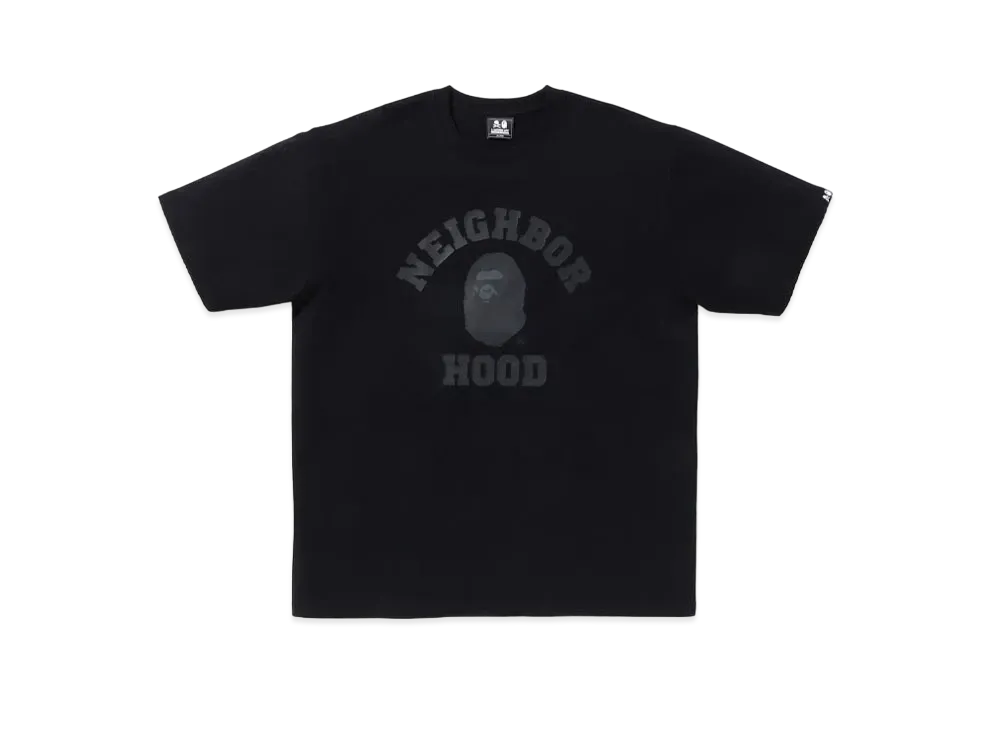 A BATHING APE x NEIGHBORHOOD Tee "Black"