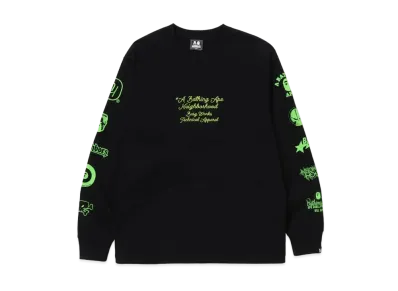A BATHING APE x NEIGHBORHOOD L/S Tee "Black"