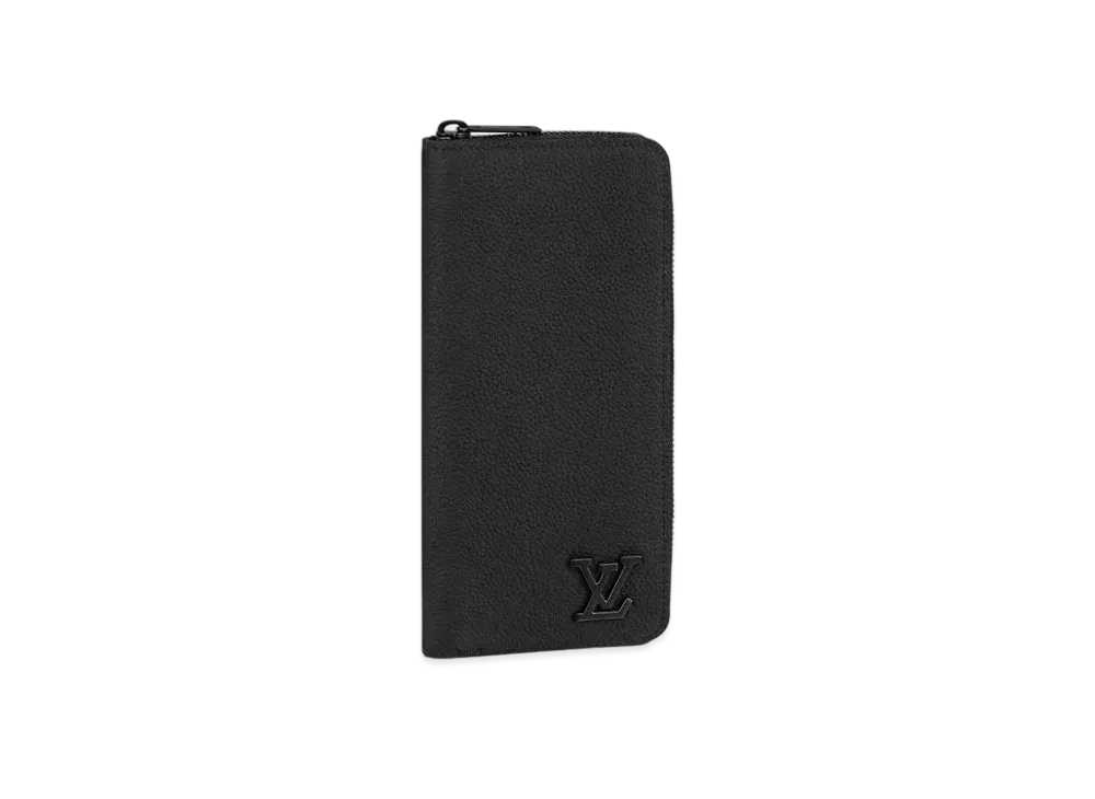Louis Vuitton Zippy Wallet Vertical Aerogram Leather "Noir"