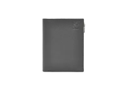 LOEWE Compact Wallet In Soft Grained Calfskin "Anthracite"