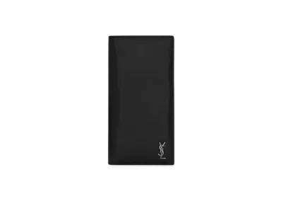 Saint Laurent Tiny Cassandre Continental Wallet In Matte Leather "Black"