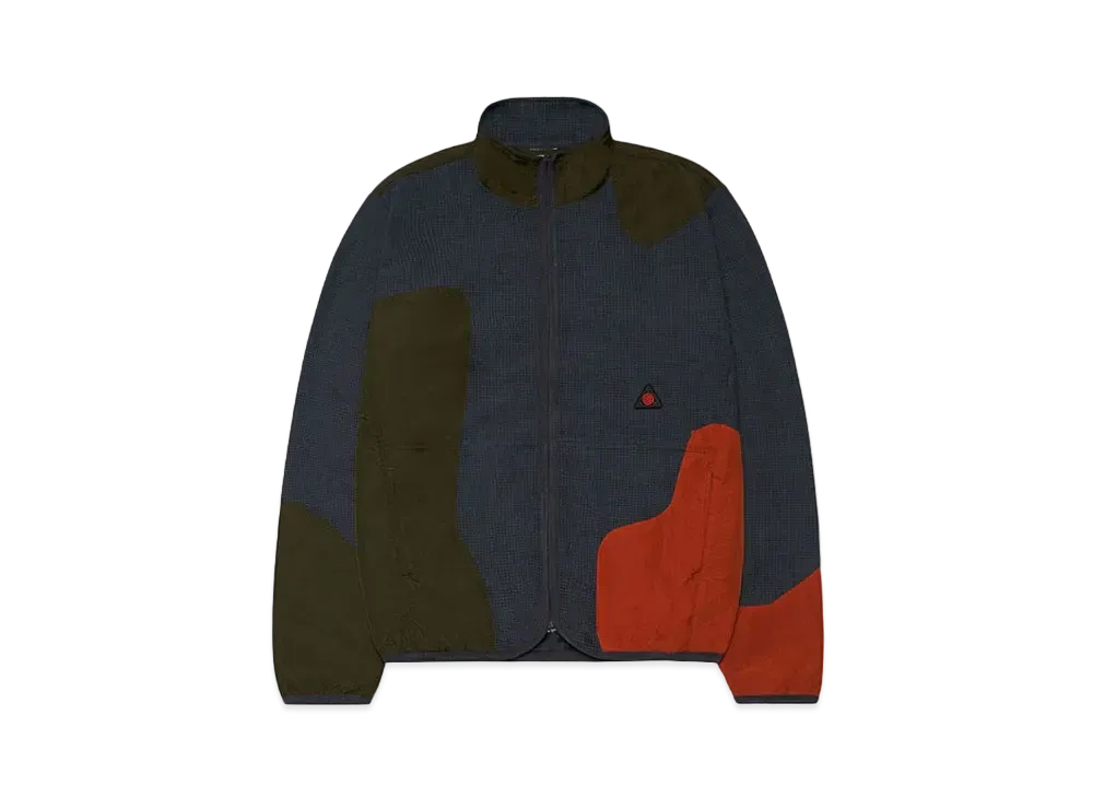 P.A.M. Leaf Litter Micro Grid Zip Through Jacket "FOREST FLOOR"