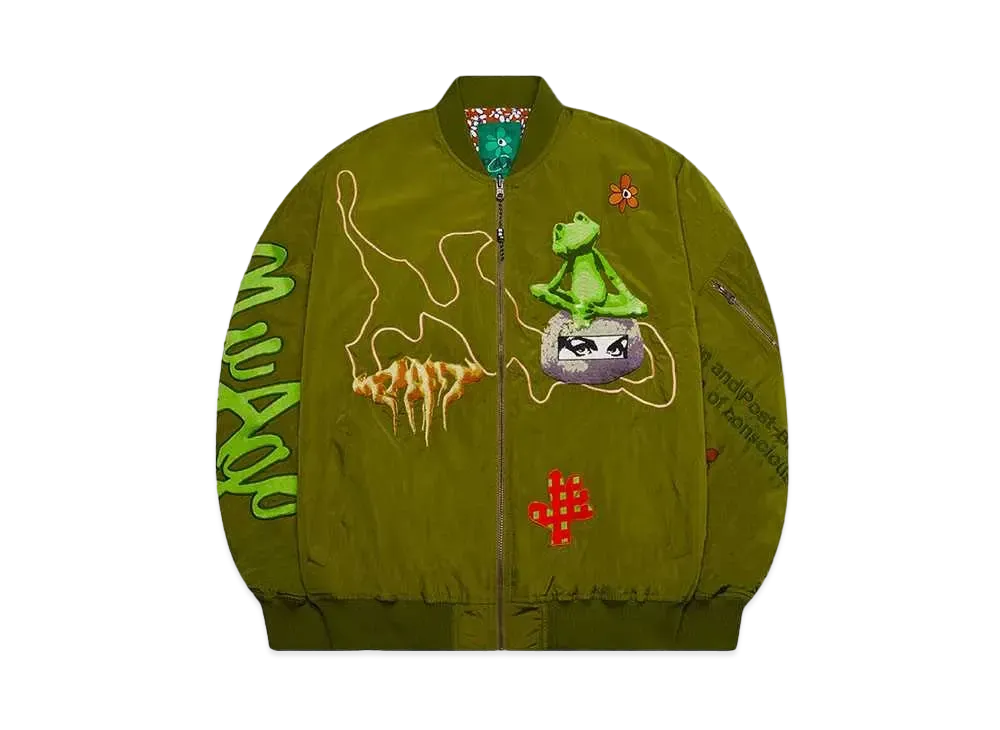 P.A.M. MASTERS FROG REVERSIBLE BOMBER JACKET "MULTI"