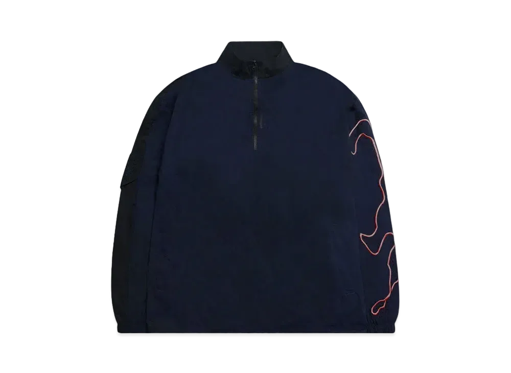 P.A.M. NU/AGE SPACE IN SPACE ZIP NECK PULLOVER "BLACK/NAVY"