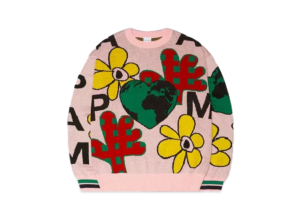 P.A.M. OFF SET INTARSIA KNITTED JUMPER "MULTI"