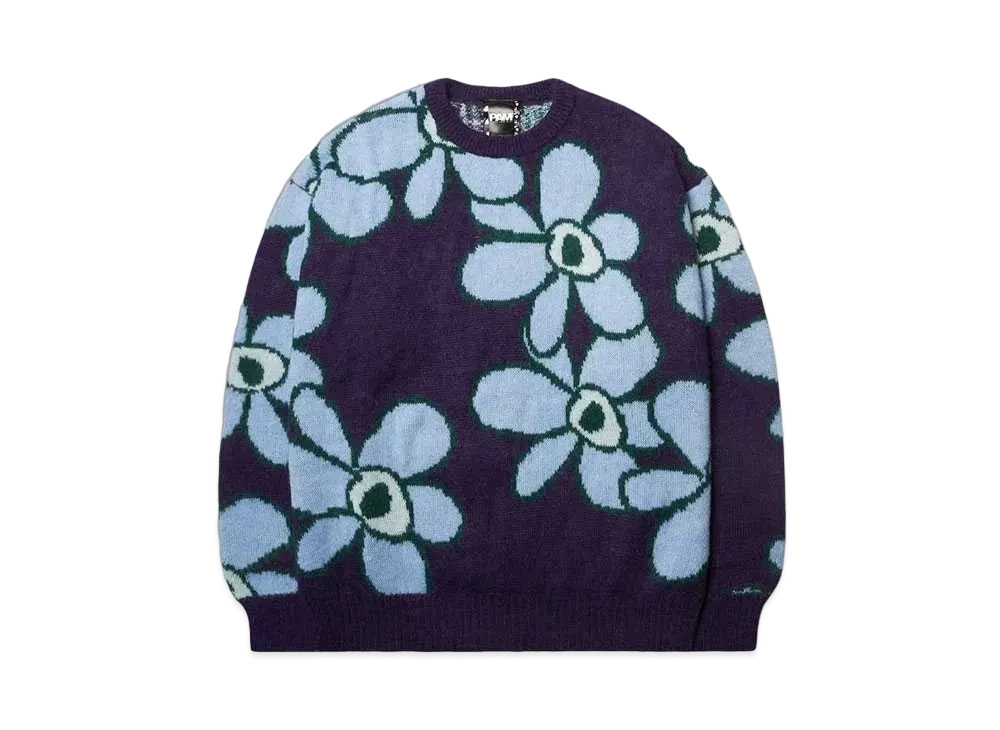 P.A.M. DR.OCTAGON KNITTED JUMPER "BLUE FLOWERS"