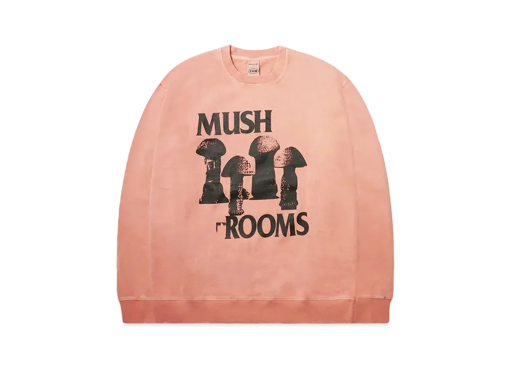 P.A.M. MUSH ROOMS CREW NECK SWEATSHIRT "HIMALAYAN SALT WASH"