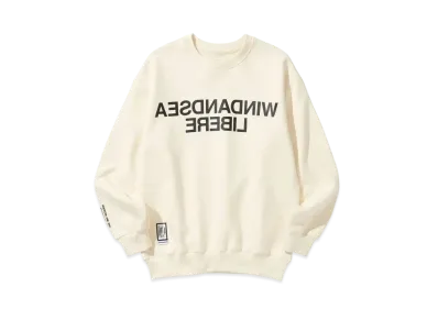 WIND AND SEA x LIBERE Crewneck Sweat Shirt "White"