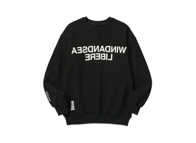 WIND AND SEA x LIBERE Crewneck Sweat Shirt "Black"