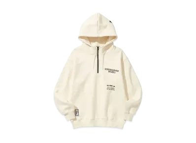 WIND AND SEA x LIBERE Harf-Zip Hoodie "White"
