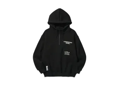 WIND AND SEA x LIBERE Harf-Zip Hoodie "Black"