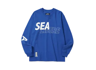 WIND AND SEA x LIBERE LS Tee "Royal Blue"