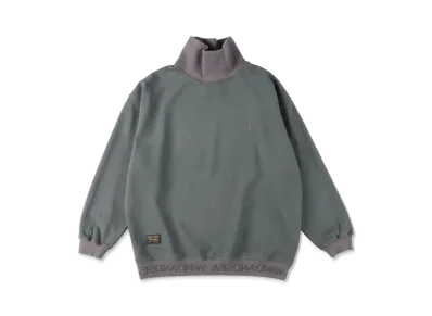 WIND AND SEA Sea Mockneck Sweat Tops "C.Gray"