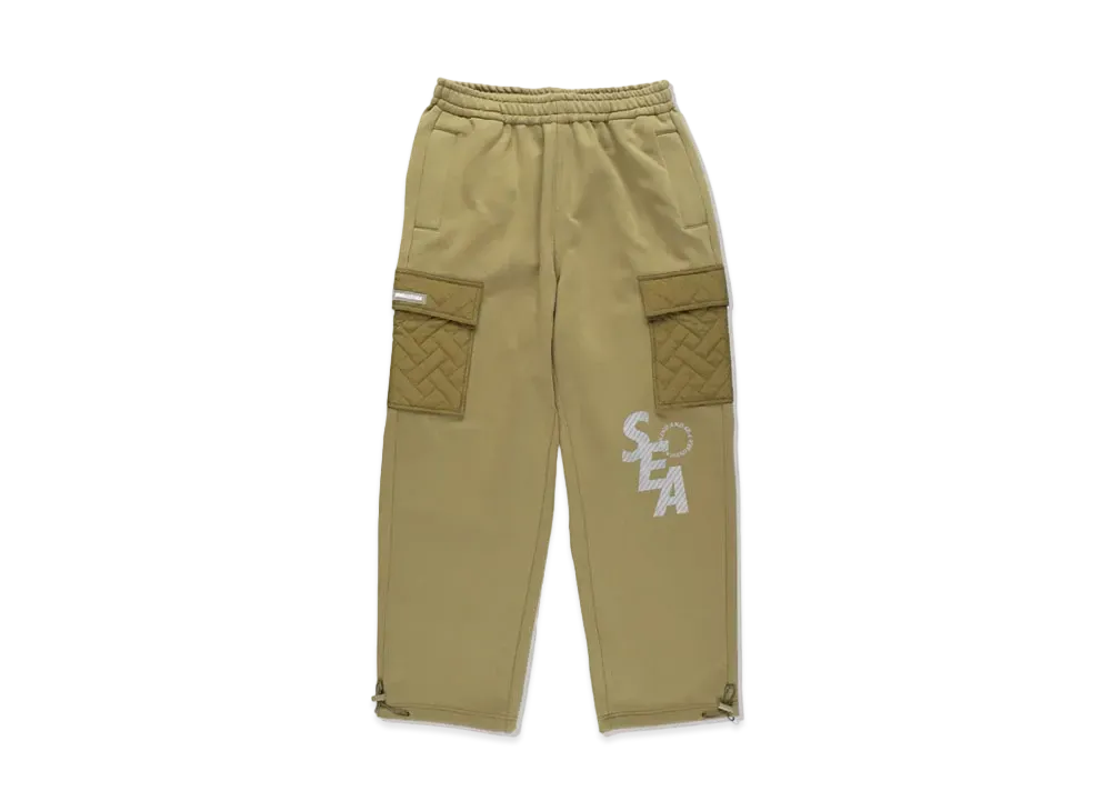 WIND AND SEA WDS (S_E_A) Quilting Sweat PT "Olive"