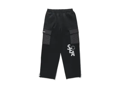 WIND AND SEA WDS (S_E_A) Quilting Sweat PT "Black"