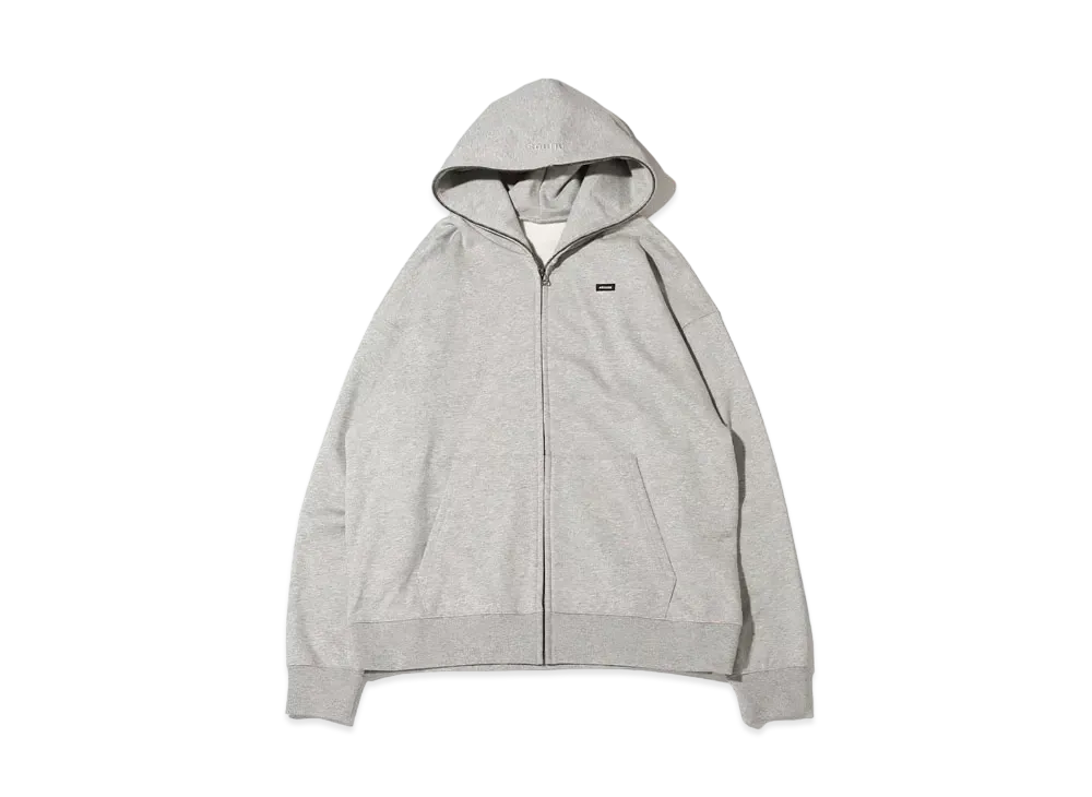 atmos Small Box Logo Zip Up Hoodie "Grey"