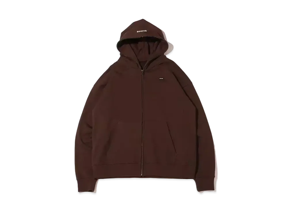 atmos Small Box Logo Zip Up Hoodie "Brown"