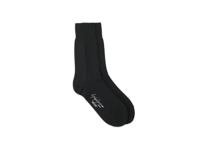 Yohji Yamamoto C/AC/NY Plain Stitch Dot Socks "Black"