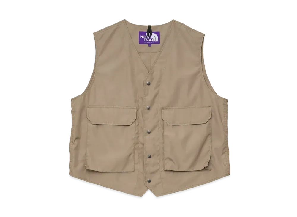 The North Face PURPLE LABEL Polyester Wool Ripstop Trail Vest "Beige"