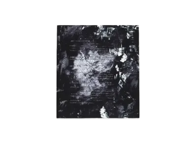 Yohji Yamamoto S Net Print Scarf "Black"