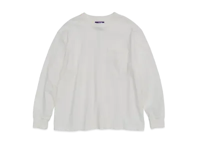 The North Face PURPLE LABEL 7oz L/S Pocket Tee "Off White"