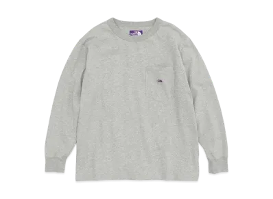 The North Face PURPLE LABEL 7oz L/S Pocket Tee "Mix Gray"