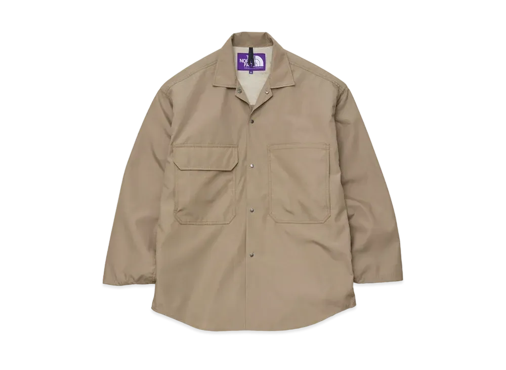 The North Face PURPLE LABEL Polyester Wool Ripstop Trail Shirt "Beige"