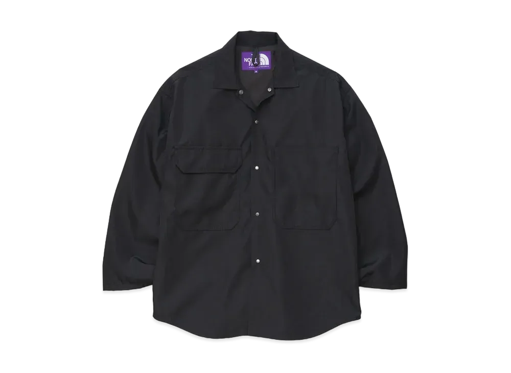 The North Face PURPLE LABEL Polyester Wool Ripstop Trail Shirt "Black"