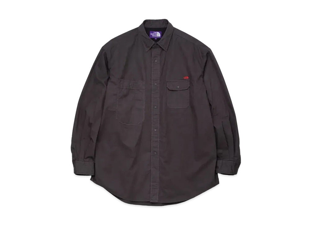 The North Face PURPLE LABEL Lightweight Twill Big Work Shirt "Charcoal"