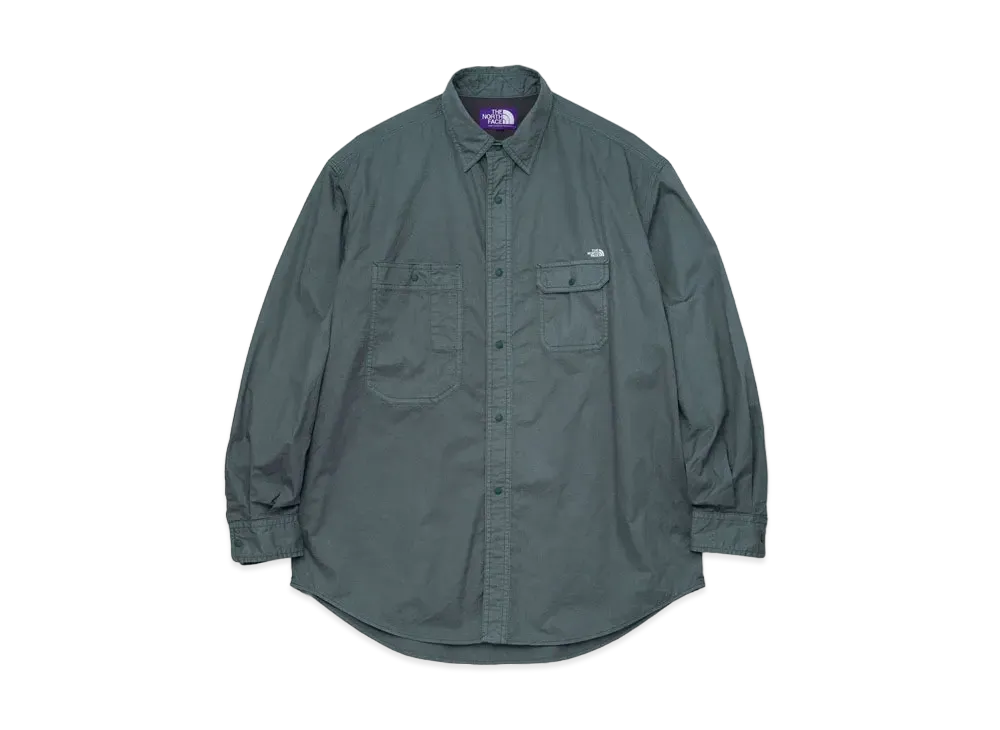 The North Face PURPLE LABEL Lightweight Twill Big Work Shirt "Vintage Green"