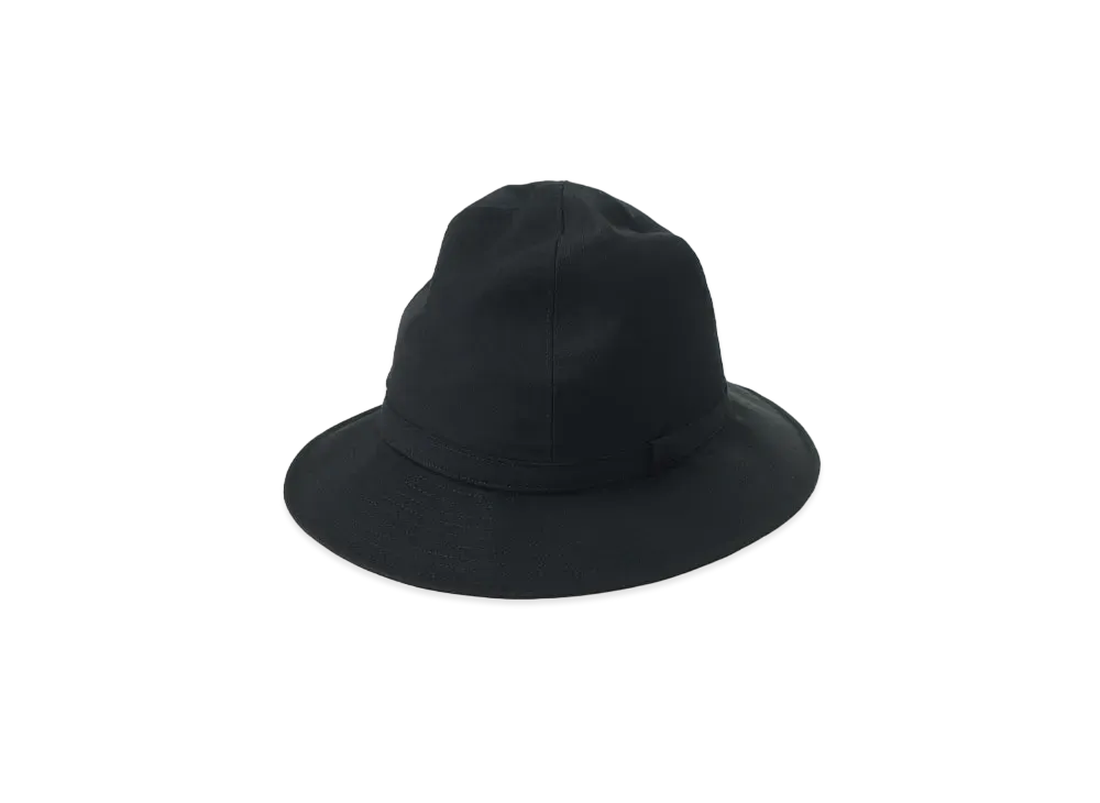 Yohji Yamamoto Gabardine Fedora Hat "Black"