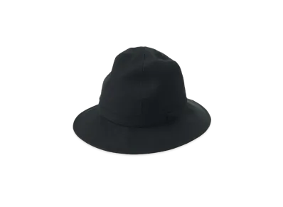 Yohji Yamamoto Gabardine Fedora Hat "Black"