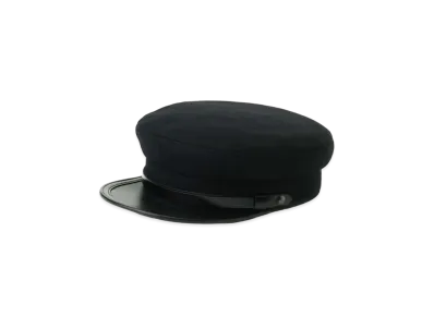 Yohji Yamamoto W/Melton A School Cap "Black"