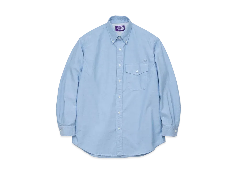 The North Face PURPLE LABEL Cotton Polyester OX B.D. Shirt "Sax"