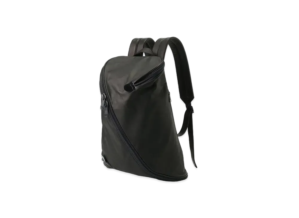 Yohji Yamamoto Garment Leather S Fastener Rucksack "Black"