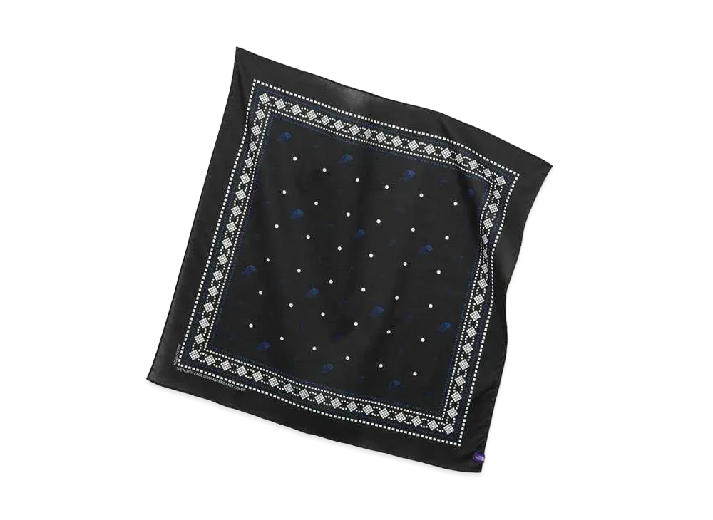 The North Face PURPLE LABEL Field Graphic Bandana "Black"