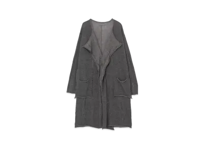 Yohji Yamamoto 7G5P Plating Skip Stitch Ptn Broad Stich Long CD "Charcoal"