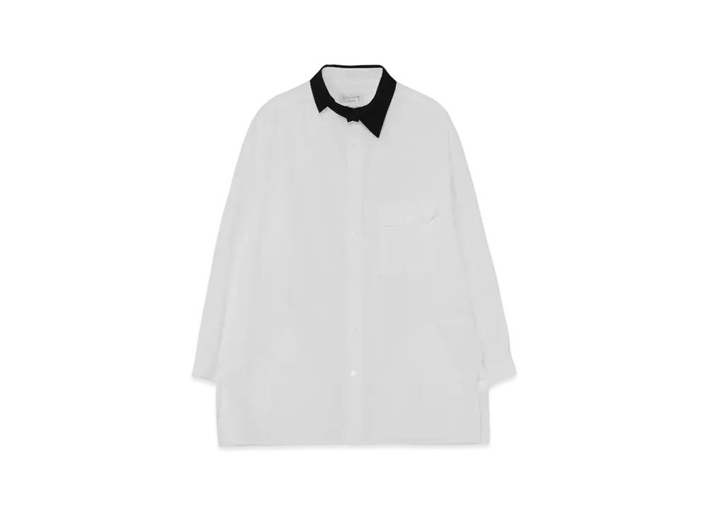 Yohji Yamamoto 100/2 Broad A-Asymmetry Spare Double Collars B "White"