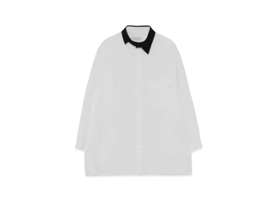 Yohji Yamamoto 100/2 Broad A-Asymmetry Spare Double Collars B "White"