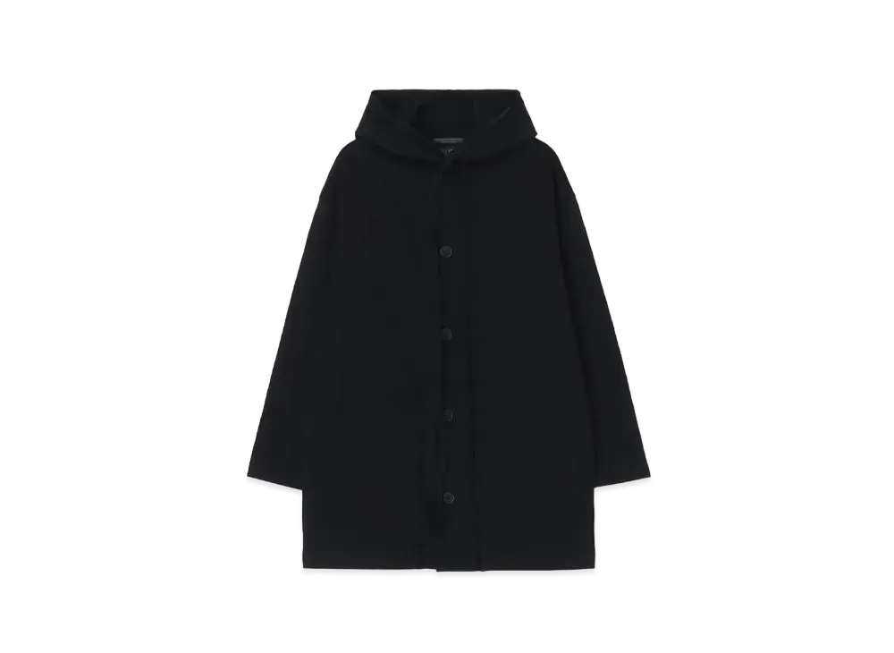 Yohji Yamamoto CD 30/3 Dense Plain Stitch Re Food Coat "Black"