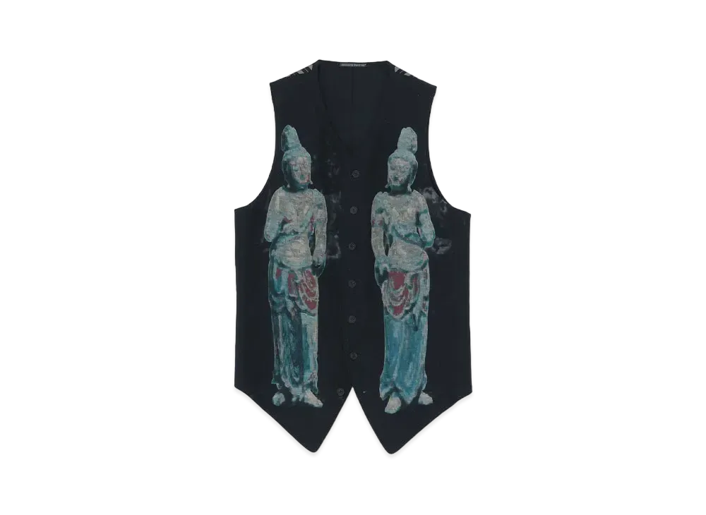 Yohji Yamamoto Ningen Shikkaku W-Ningen Shikkaku Design Vest "Black"