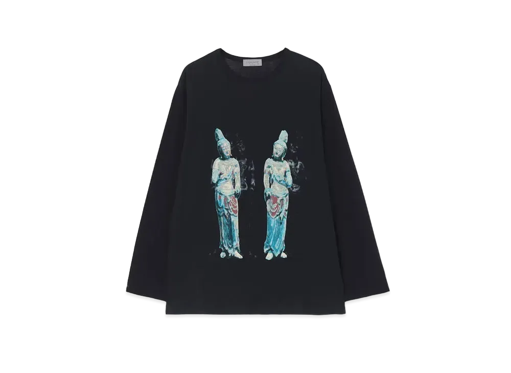 Yohji Yamamoto LY/C Mvs Spiral Jersey Ningenshikkaku Ptn Long Sleeve "Black"