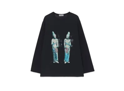 Yohji Yamamoto LY/C Mvs Spiral Jersey Ningenshikkaku Ptn Long Sleeve "Black"