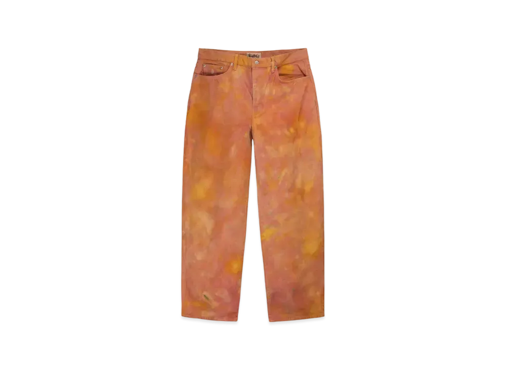 Stussy Wonderland Hand-Dyed Big OL' Jeans "Yellow/Pink"